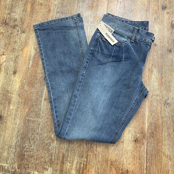 DKNY Womens Stretch Denim Jeans Size 10 Dark Wash Mid-Rise Classic Fit NWT - Picture 1 of 9